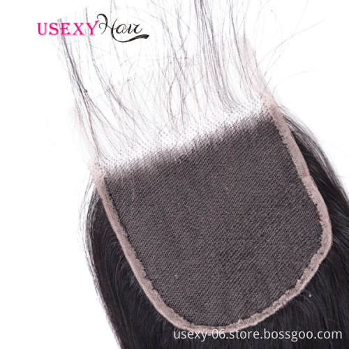 HD Lace High Definition Swiss Lace Closure Pre Plucked Straight Lace Closure With Baby Hair